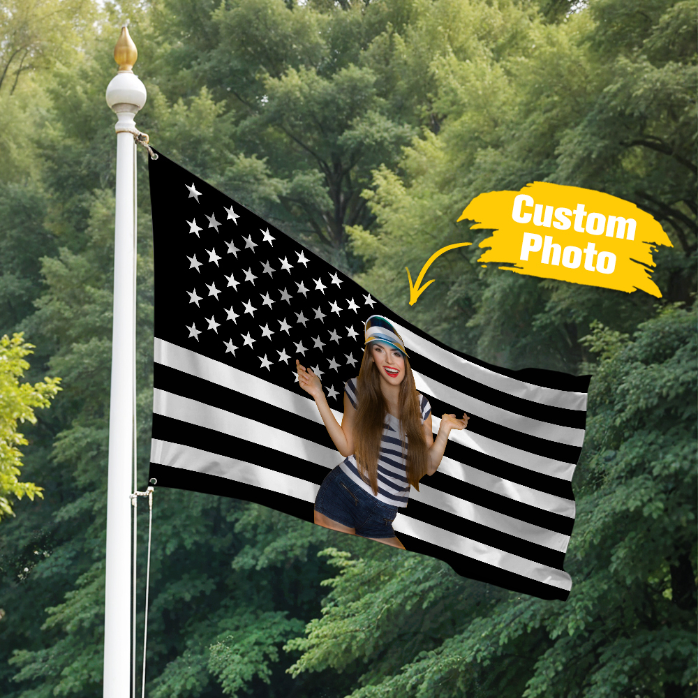 Custom Logo and Text Garden Flag Garden Flag Personalized Your Photo Flag, American Flag Style