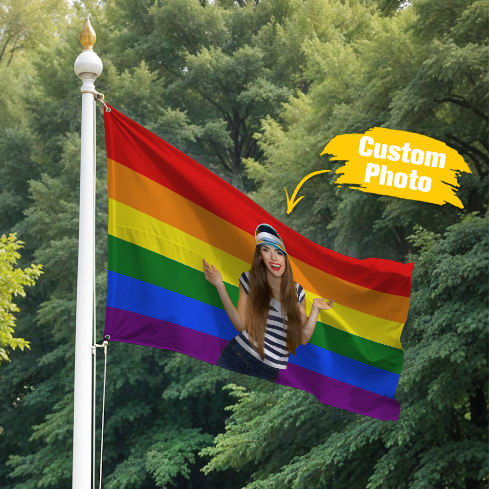 Custom Logo and Text Garden Flag Garden Flag Personalized Your Photo Flag, American Flag Style