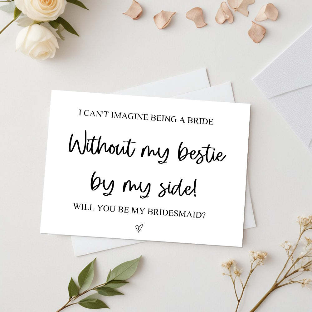 Will You Be My Bridesmaid Card Bridesmaid Proposal Card - SantaSocks