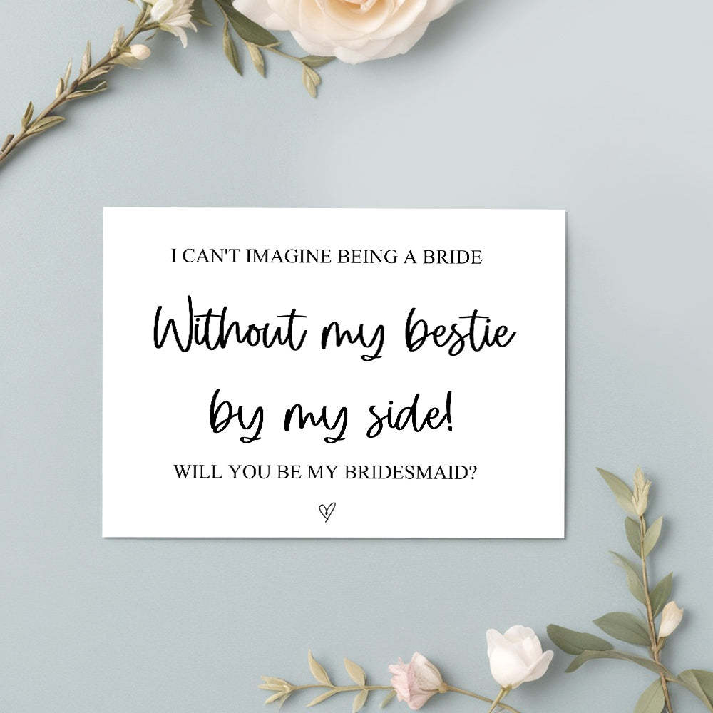 Will You Be My Bridesmaid Card Bridesmaid Proposal Card - SantaSocks