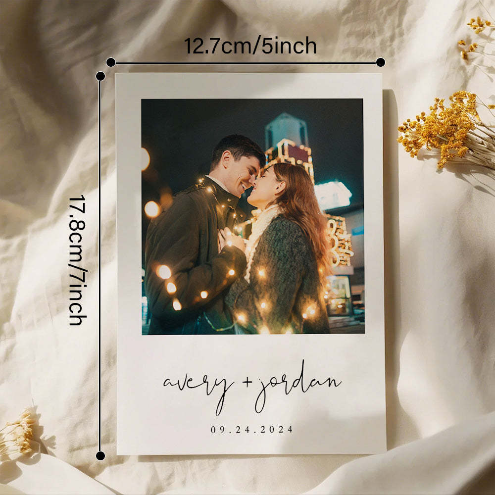 Personalized  Wedding Invitation Card Photo Wedding Invitation - SantaSocks