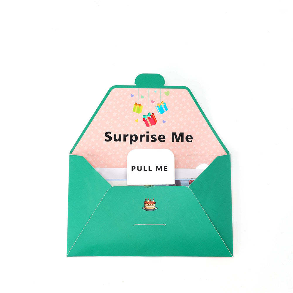 Personalized Surprise Confetti Card Birthday Exploding Box Card Custom Photo 3D Pop-Up Greeting Card