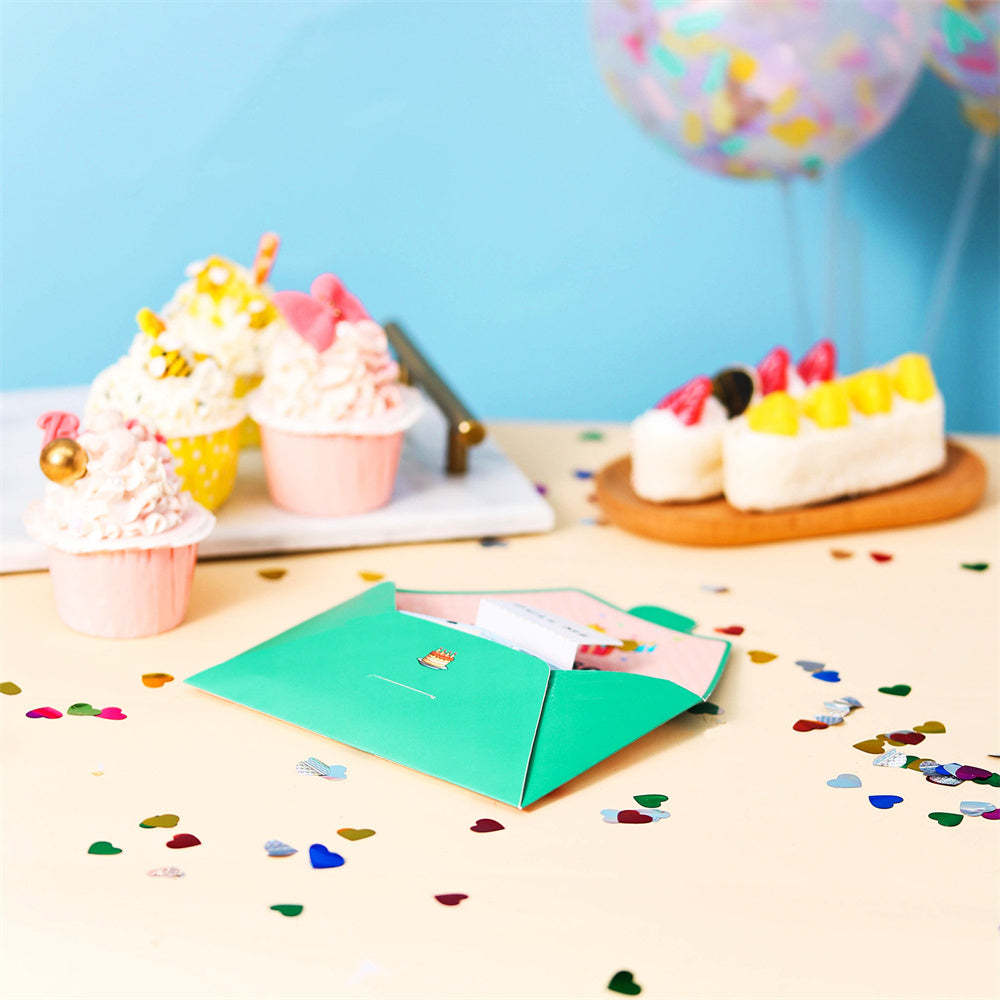 Personalized Surprise Confetti Card Birthday Exploding Box Card Custom Photo 3D Pop-Up Greeting Card