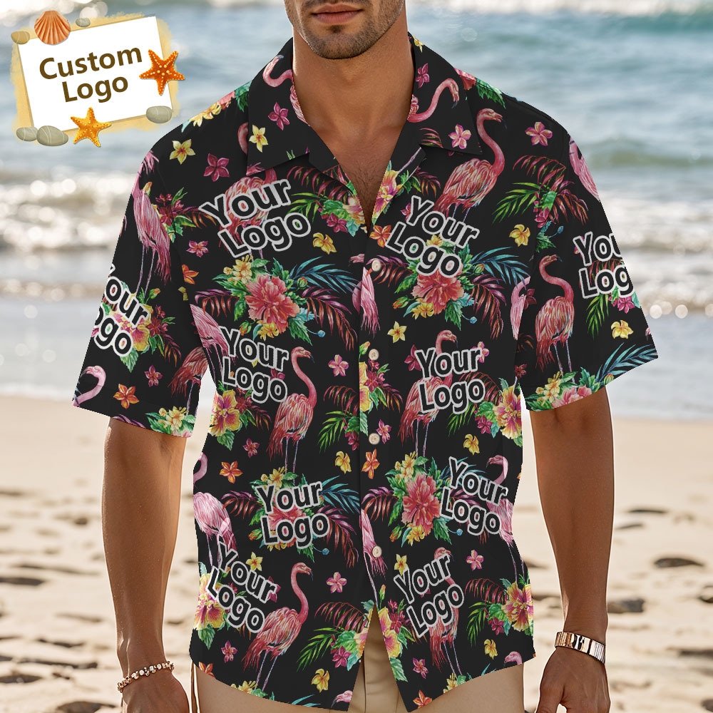 Custom Hawaiian Shirt Flamingo Photo Hawaiian Shirt Funny Vacation Shirts - SantaSocks