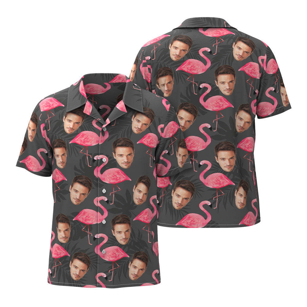 Custom Face Hawaiian Shirt For Him Personalized Men's Photo Shirt Valentine's Day Gift