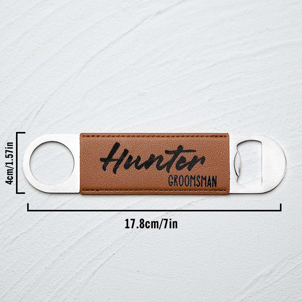 Personalized Bottle Opener Groomsmen Gifts Groomsmen Proposal Best Man Gift - SantaSocks