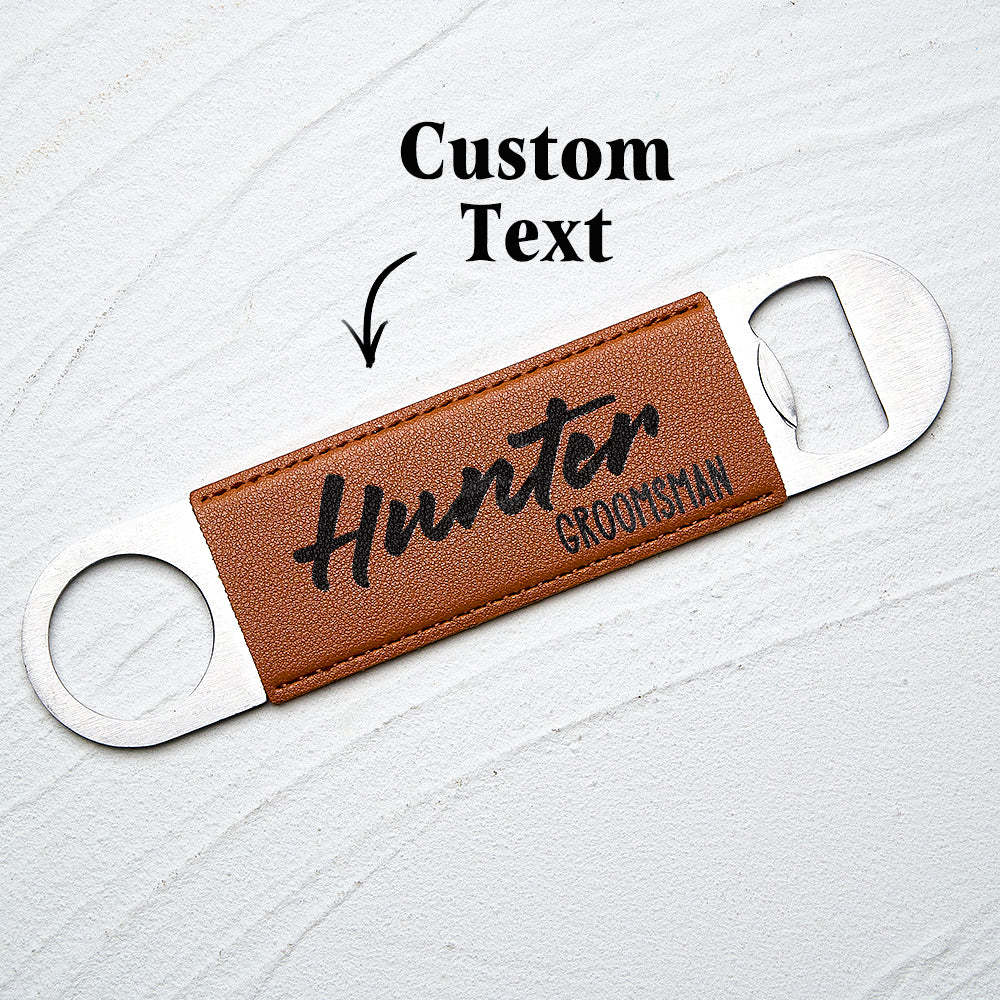 Personalized Bottle Opener Groomsmen Gifts Groomsmen Proposal Best Man Gift - SantaSocks