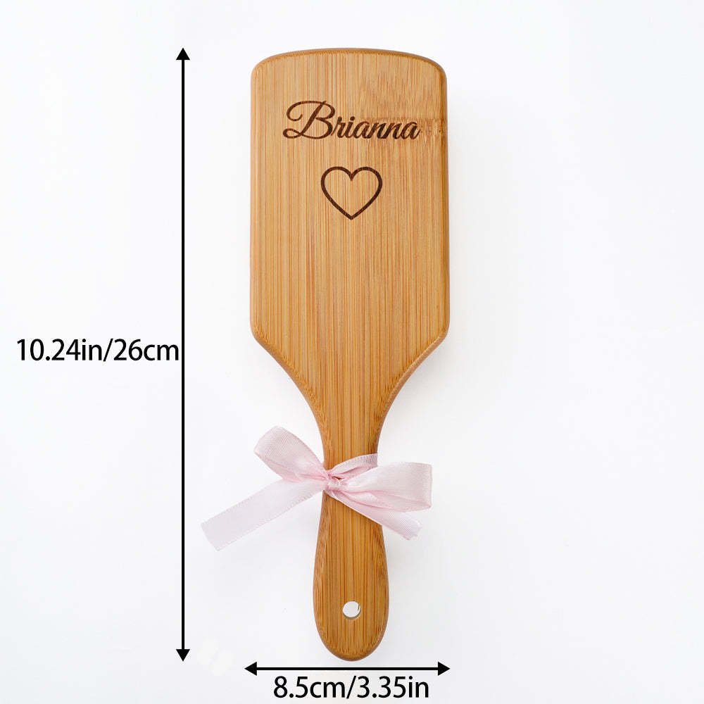 Personalized Hairbrush Custom Comb Wedding Bridesmaid Gift - SantaSocks
