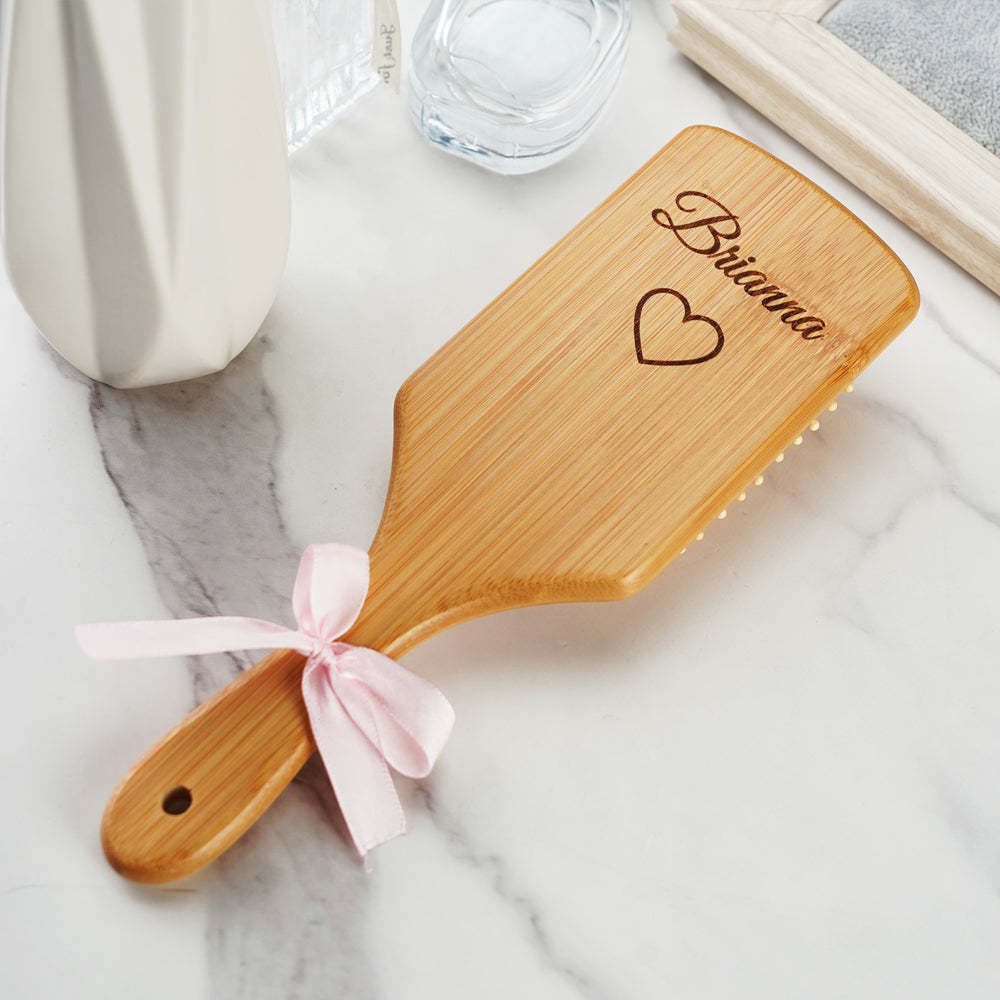 Personalized Hairbrush Custom Comb Wedding Bridesmaid Gift - SantaSocks