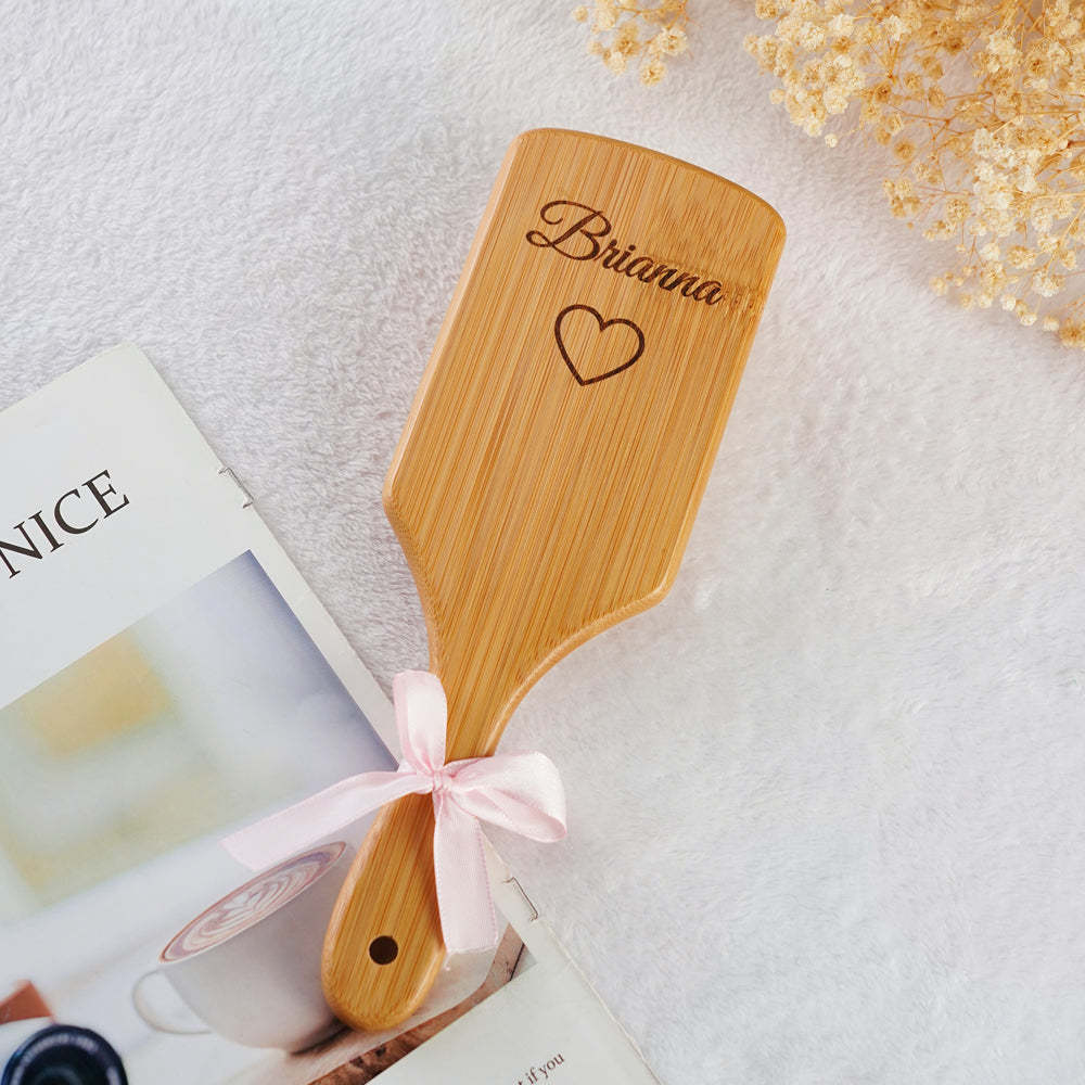 Personalized Hairbrush Custom Comb Wedding Bridesmaid Gift - SantaSocks