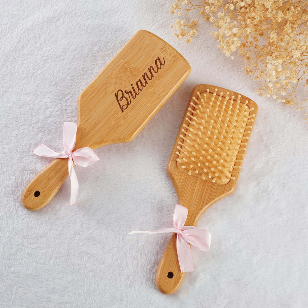 Personalized Hairbrush Custom Comb Wedding Bridesmaid Gift - SantaSocks
