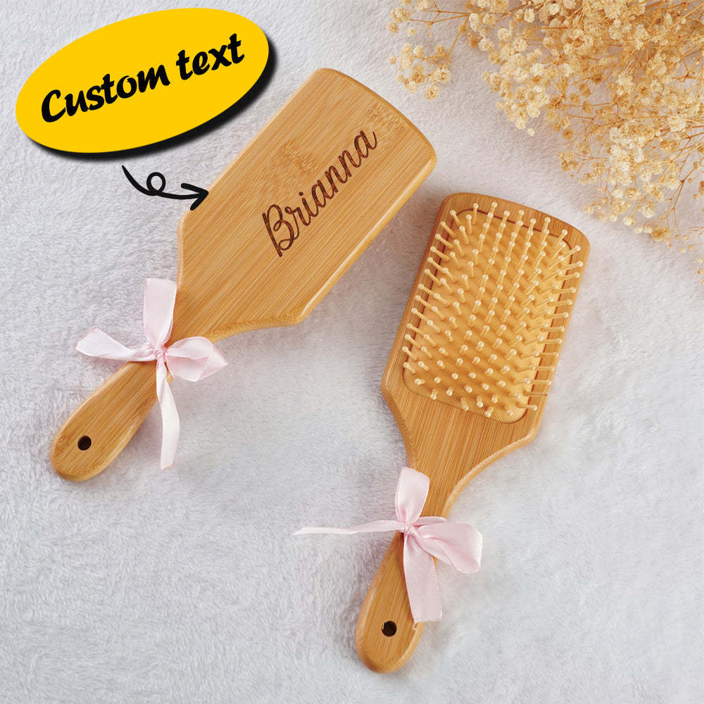Personalized Hairbrush Custom Comb Wedding Bridesmaid Gift - SantaSocks