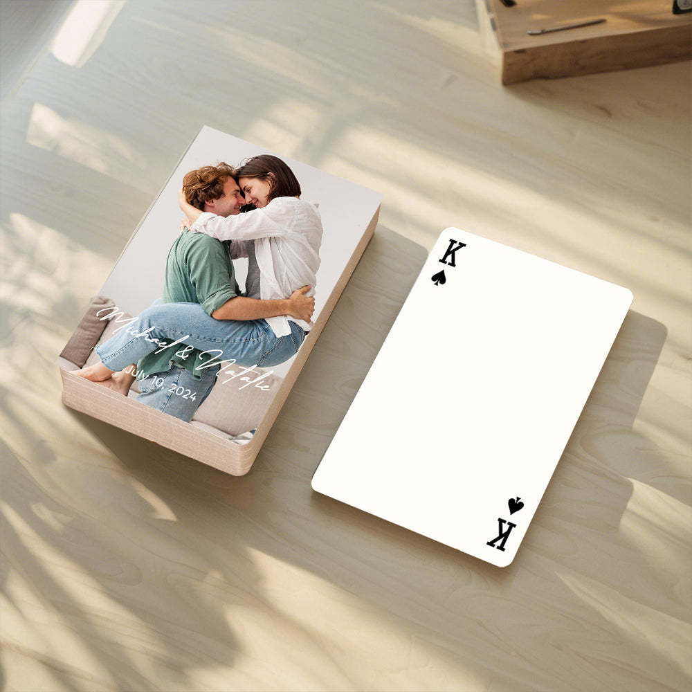 Personalized Playing Cards Wedding Guest Book Alternative Unique Wedding Keepsake - SantaSocks