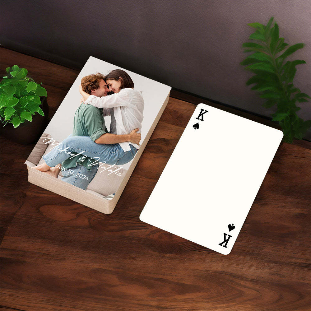 Personalized Playing Cards Wedding Guest Book Alternative Unique Wedding Keepsake - SantaSocks