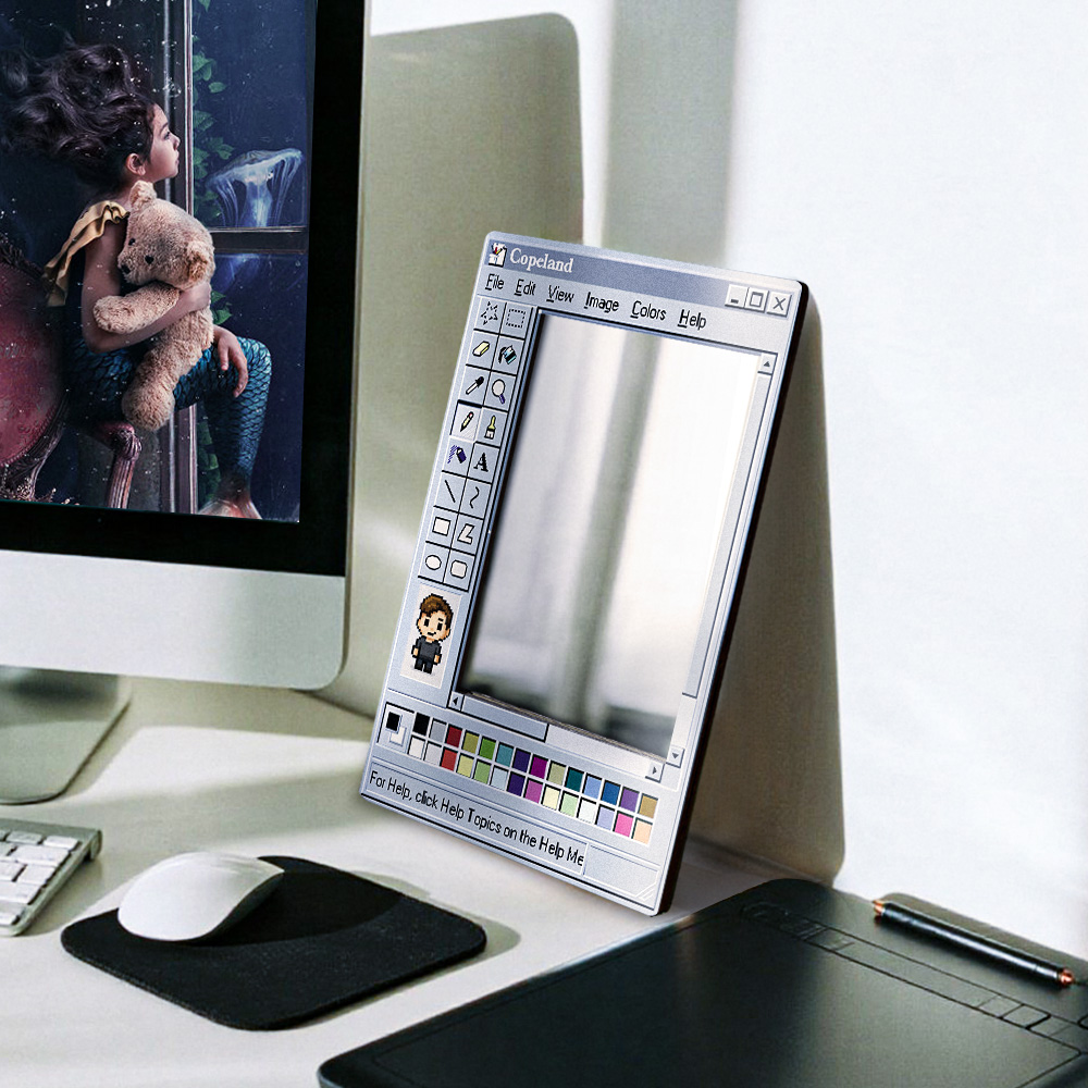 Custom Engraved Mirror Wall Art Personalized Colorful Wooden Acrylic Sign Decorative Hanging Plaque Gift