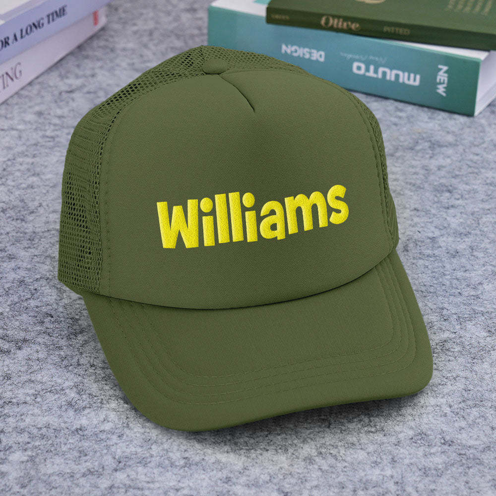 Custom Puff Print Trucker Hat Personalized Foam Trucker Caps for Adult - SantaSocks