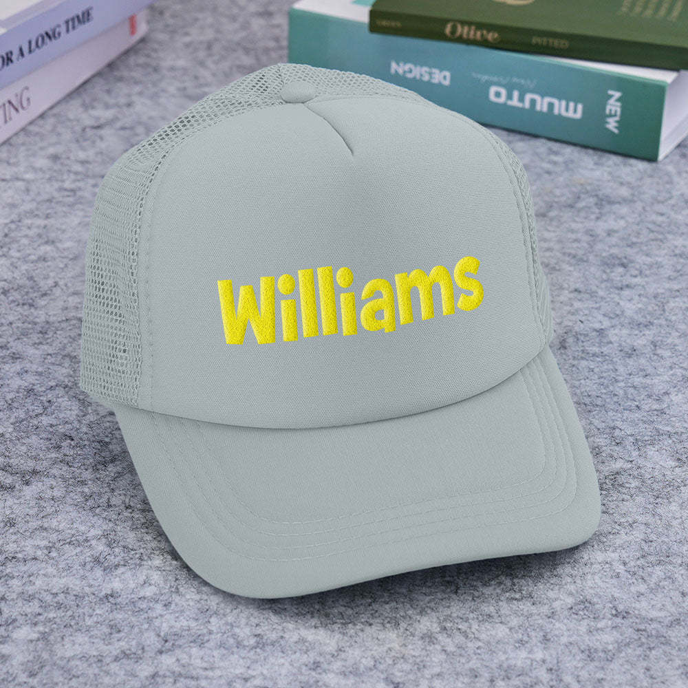 Custom Puff Print Trucker Hat Personalized Foam Trucker Caps for Adult - SantaSocks
