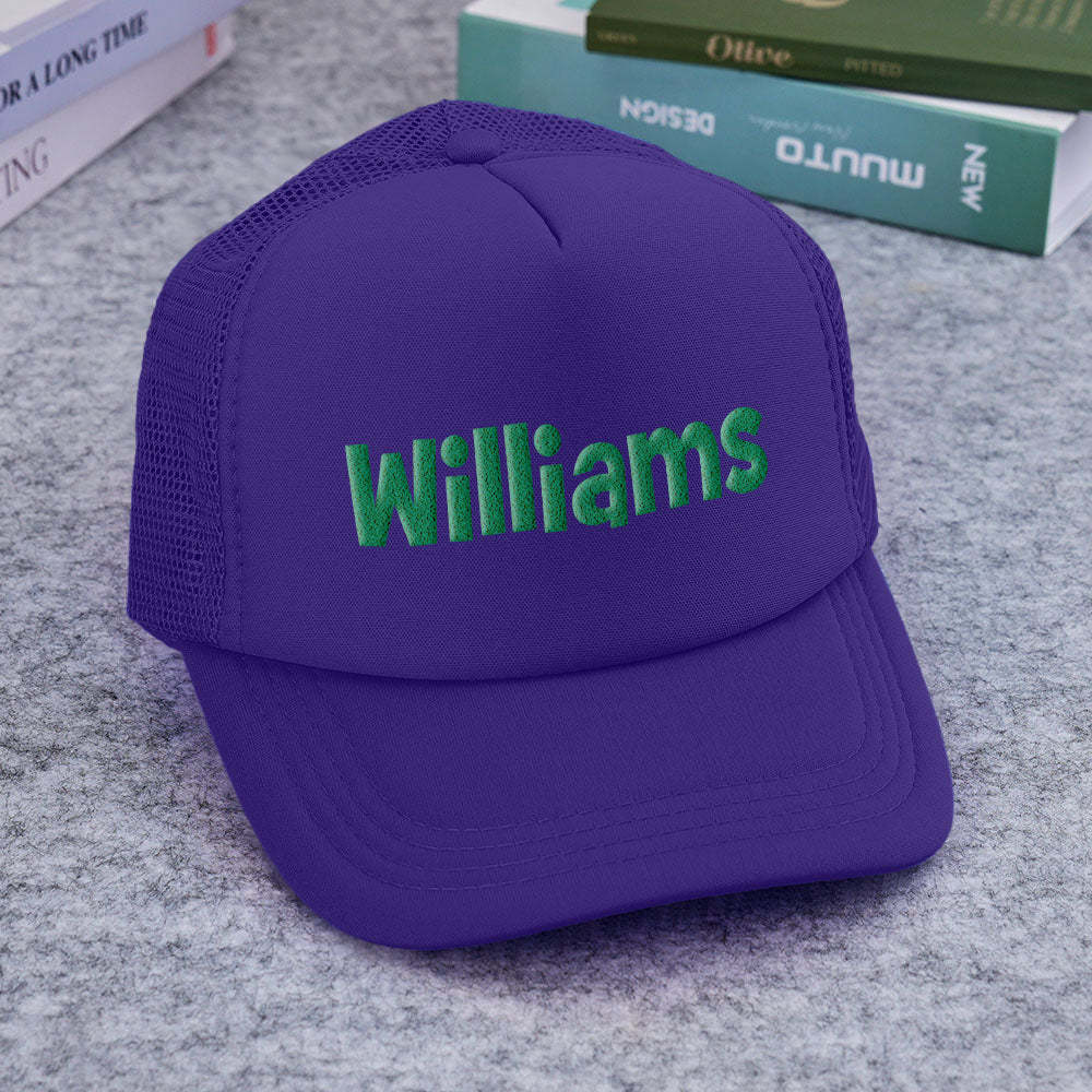 Custom Puff Print Trucker Hat Personalized Foam Trucker Caps for Adult - SantaSocks