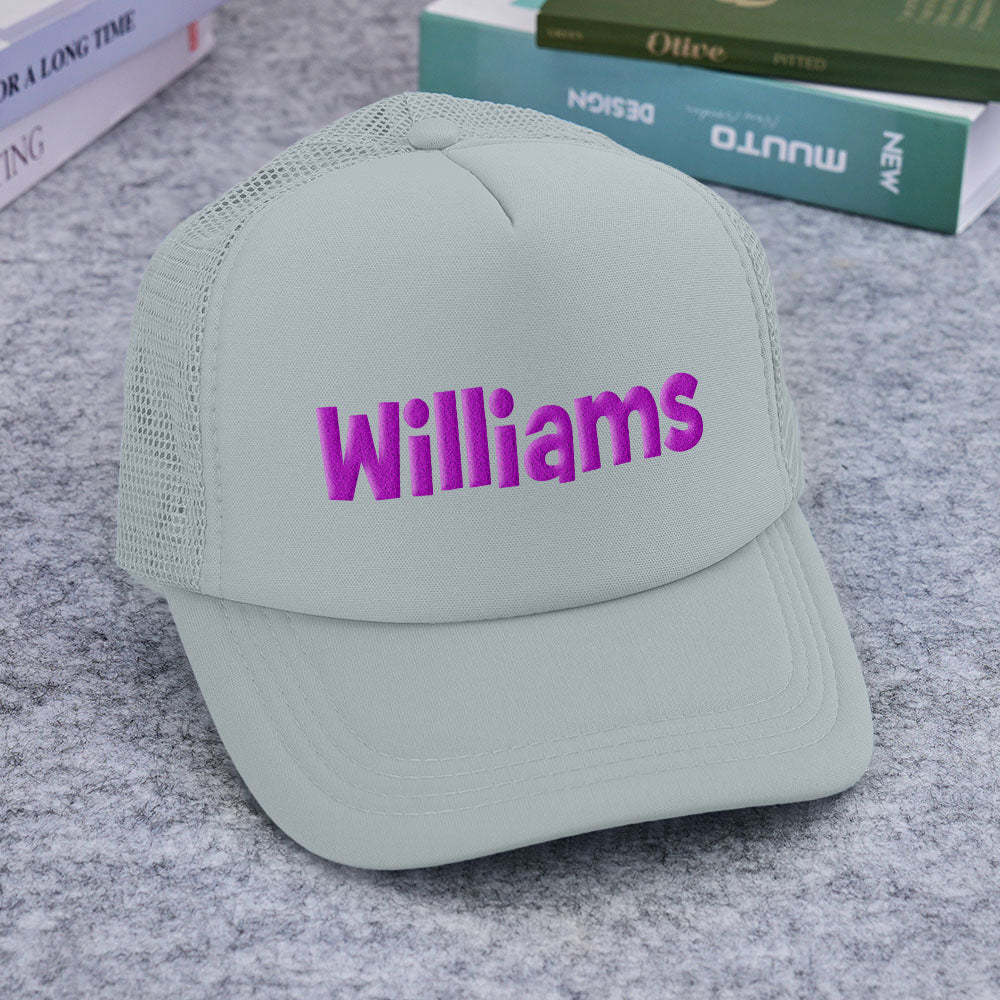 Custom Puff Print Trucker Hat Personalized Foam Trucker Caps for Adult - SantaSocks