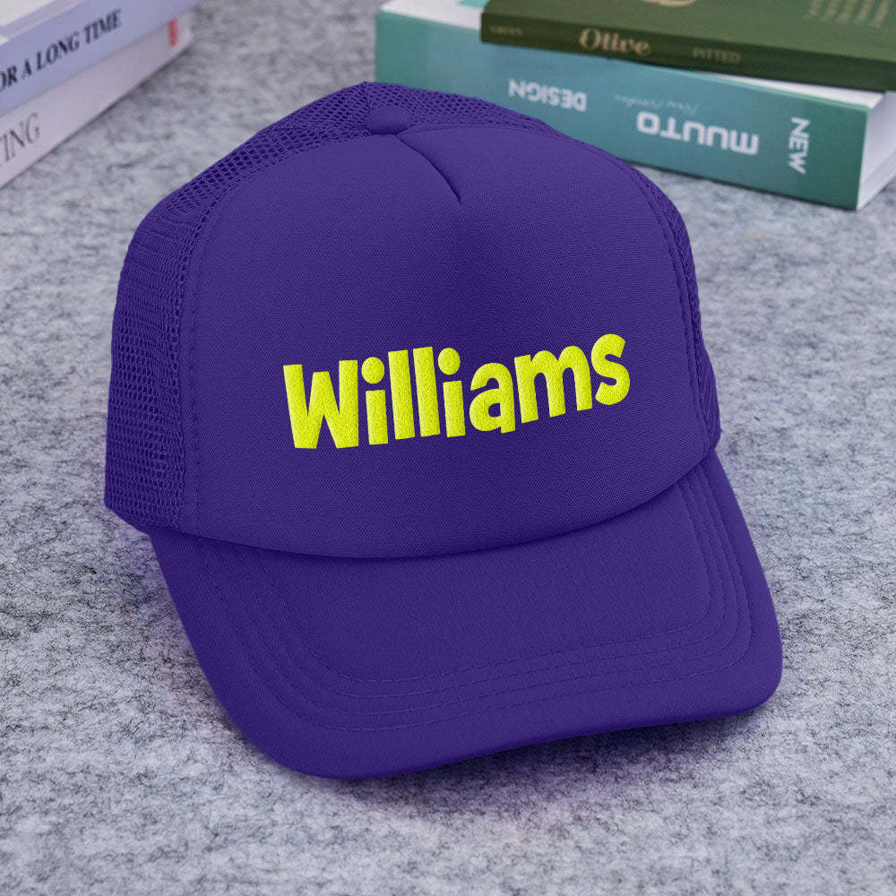 Custom Puff Print Trucker Hat Personalized Foam Trucker Caps for Adult - SantaSocks