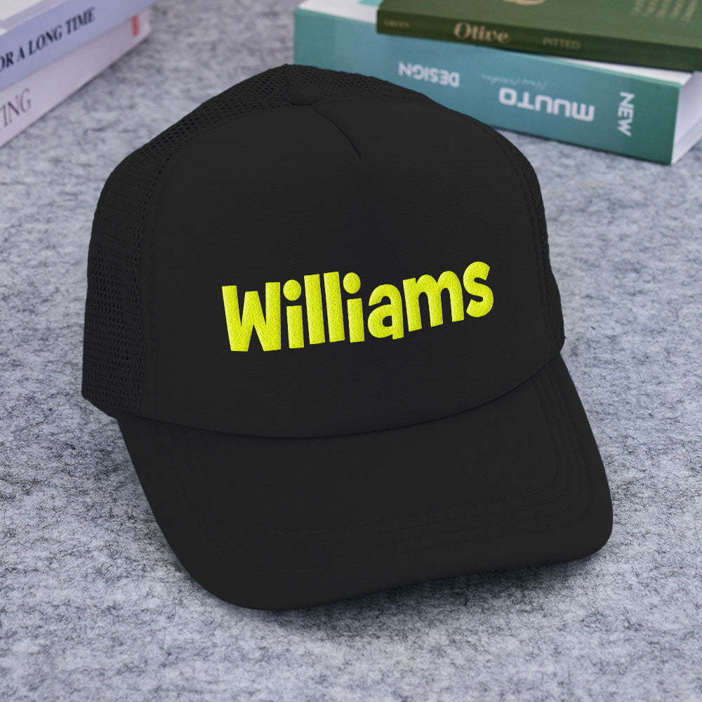 Custom Puff Print Trucker Hat Personalized Foam Trucker Caps for Adult - SantaSocks