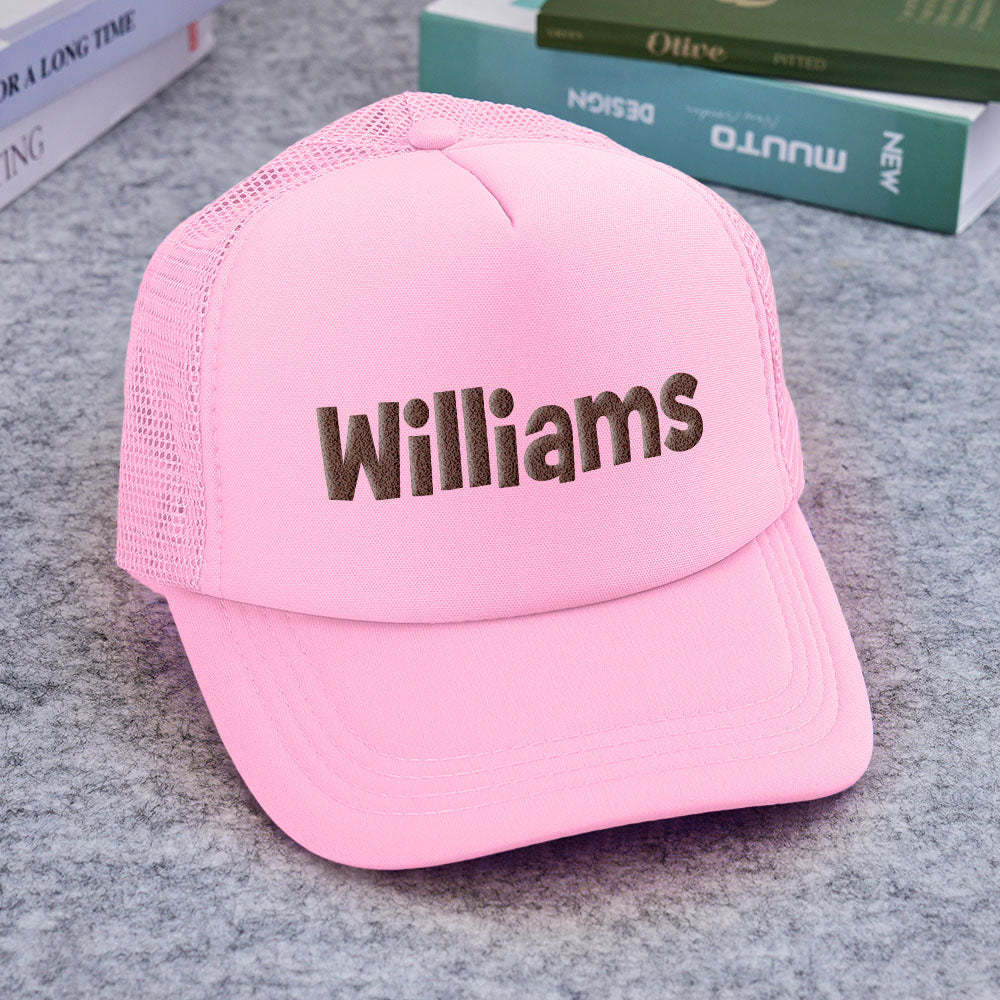 Custom Puff Print Trucker Hat Personalized Foam Trucker Caps for Adult - SantaSocks