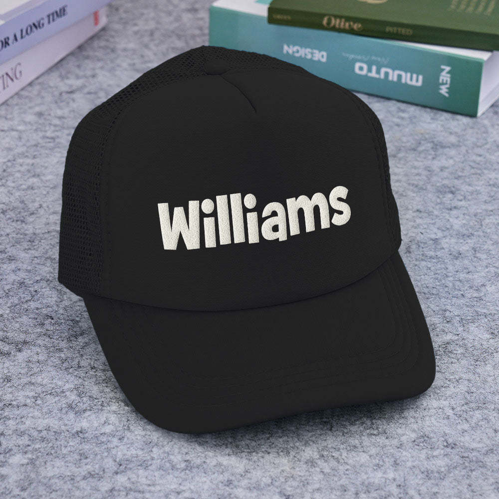 Custom Puff Print Trucker Hat Personalized Foam Trucker Caps for Adult - SantaSocks