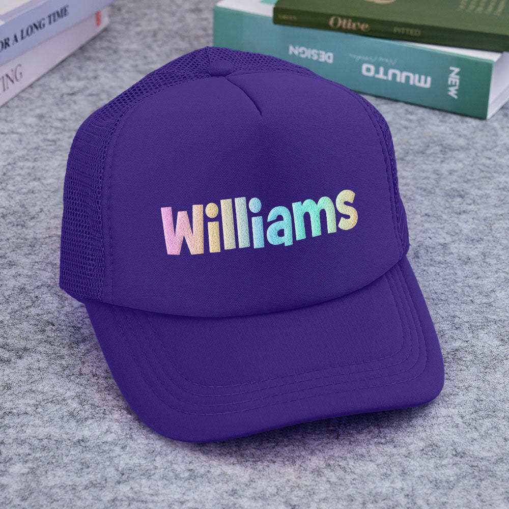Custom Puff Print Trucker Hat Personalized Foam Trucker Caps for Adult - SantaSocks