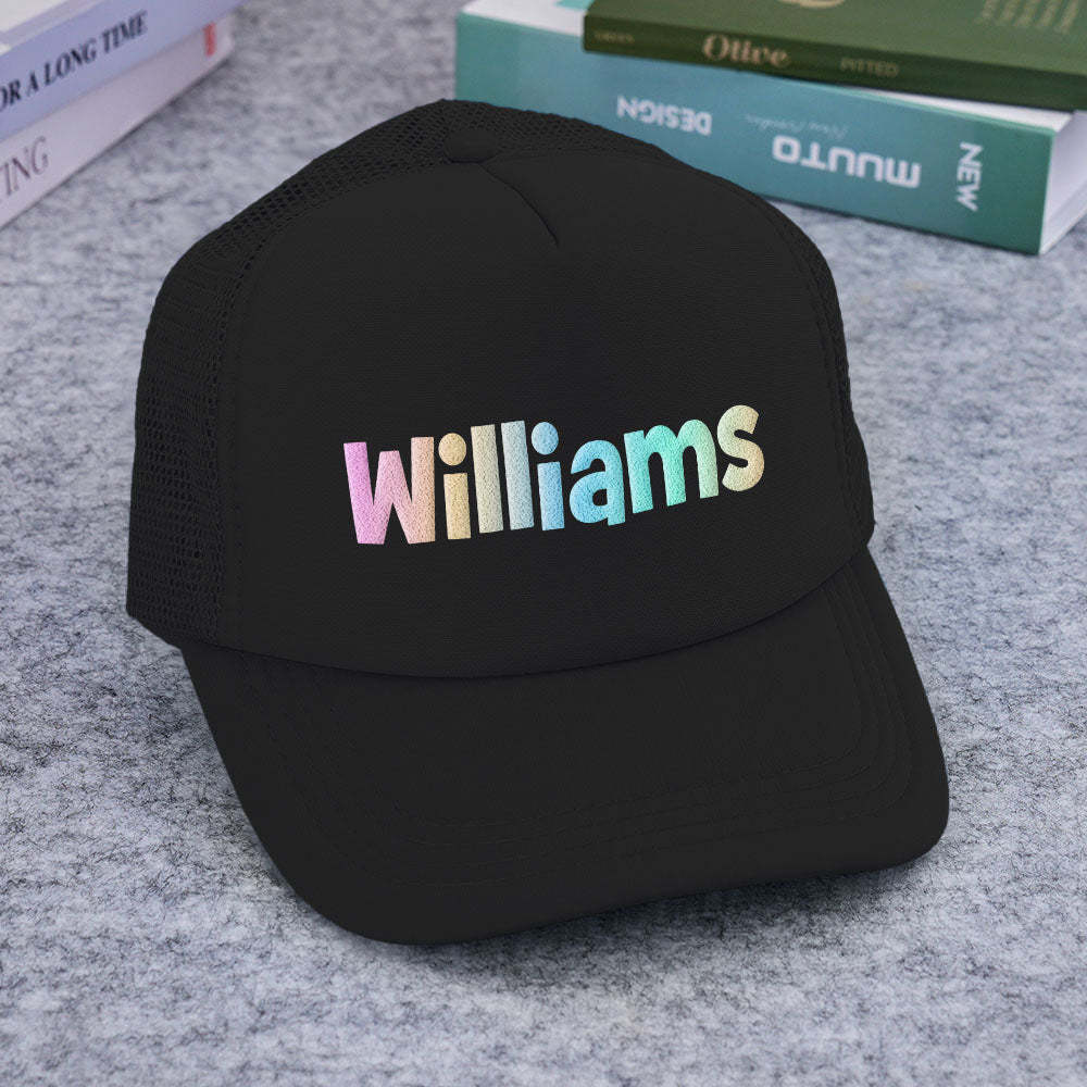 Custom Puff Print Trucker Hat Personalized Foam Trucker Caps for Adult - SantaSocks