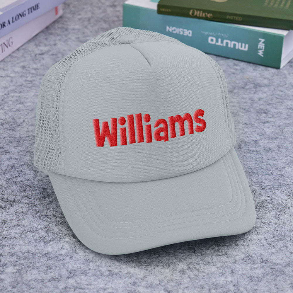 Custom Puff Print Trucker Hat Personalized Foam Trucker Caps for Adult - SantaSocks