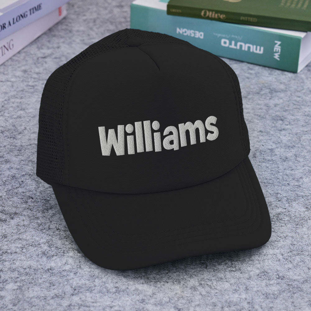Custom Puff Print Trucker Hat Personalized Foam Trucker Caps for Adult - SantaSocks