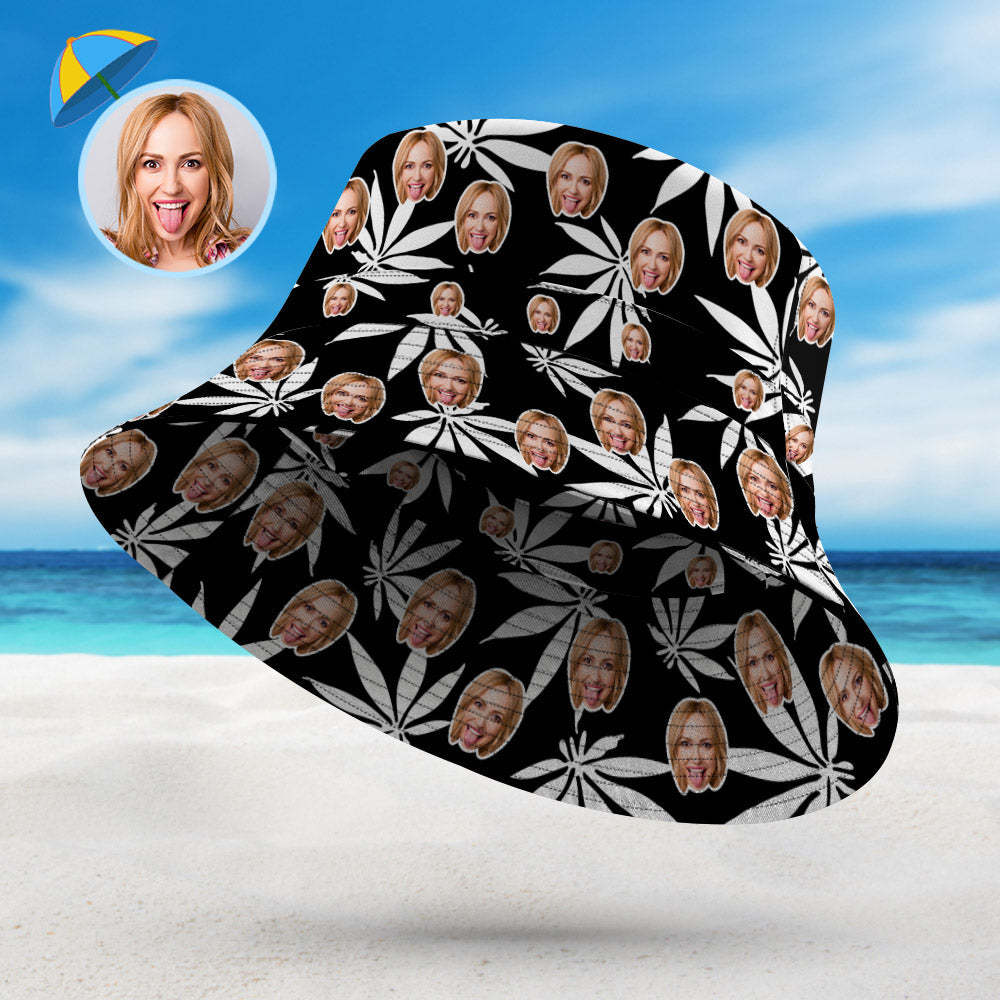 Custom Hawaiian Style Bucket Hat Double-Side-Wear Reversible Outdoors Sun Cap - SantaSocks