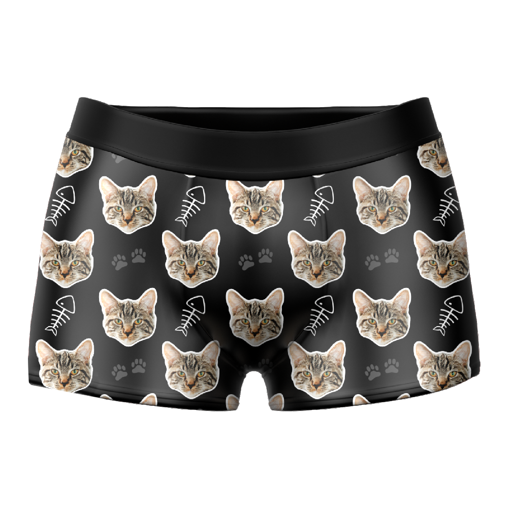 Men's Custom Cat Boxer Shorts 3D Online Preview