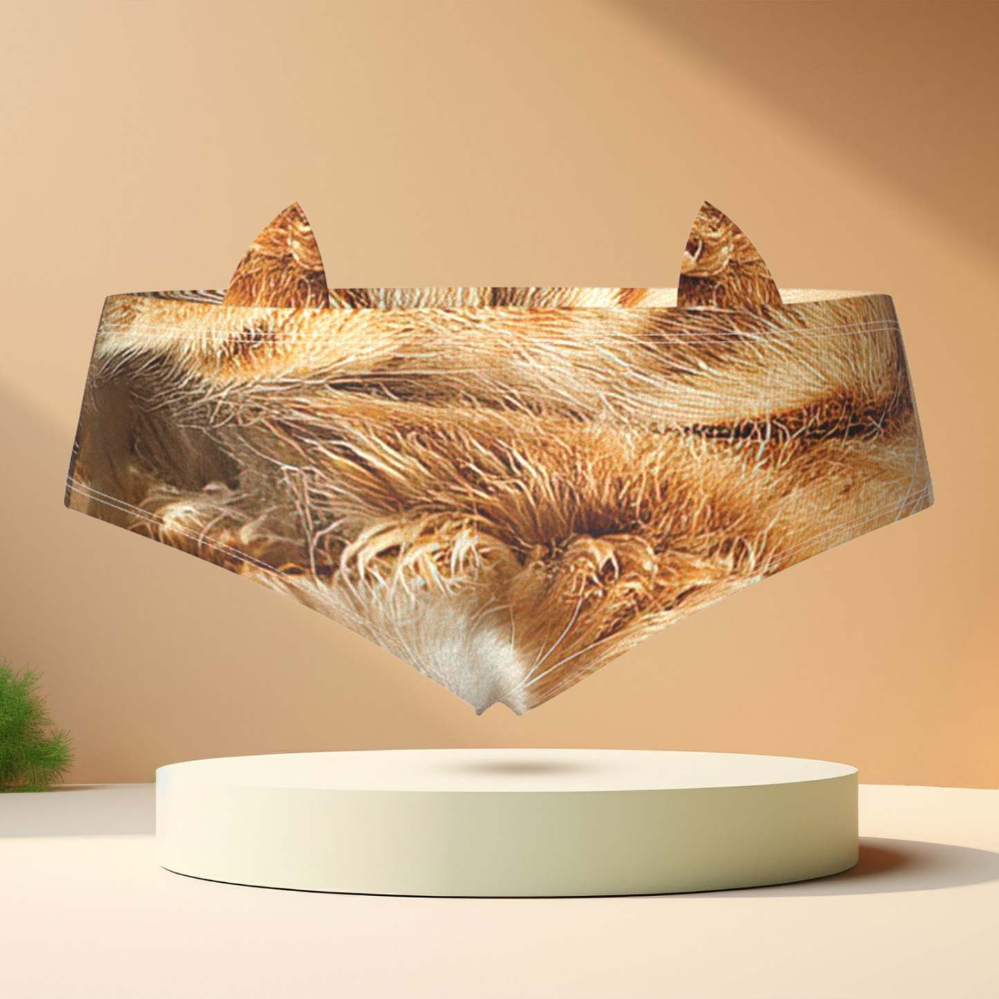 Custom 3D Cartoon Animal Print Hipster Women Panties Cute Underwear With Ears for Pet Lover - SantaSocks