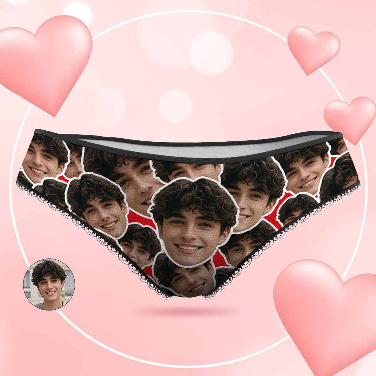 Custom Face Mash Photo Panties Funny Underwear Briefs Valentine Gift For Her