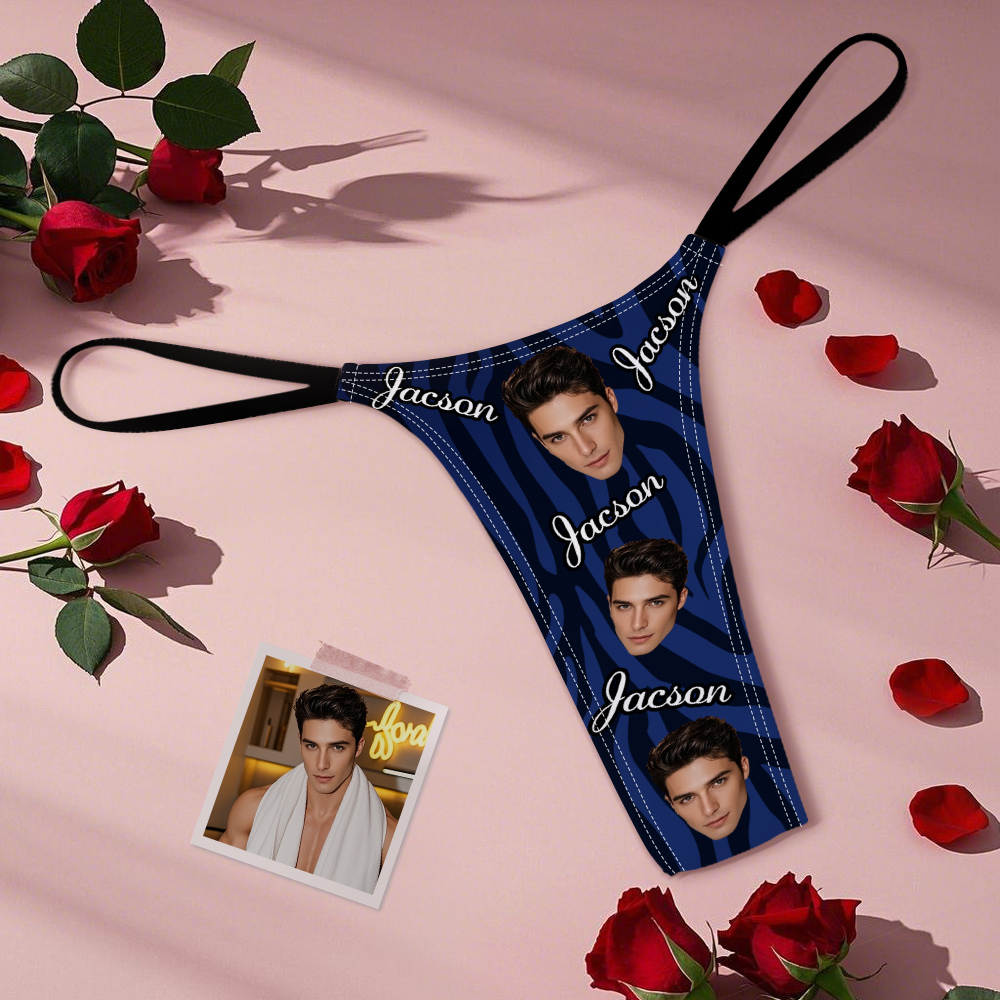 Custom Thongs Face Mash Photo Panties Funny Underwear Briefs - SantaSocks