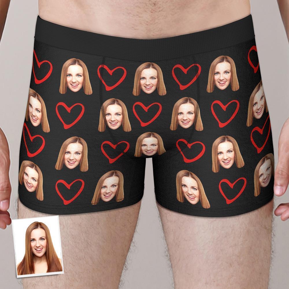 Custom Boxers with Face Personalized Photo Underwear Best Valentine's Day Gift for Him