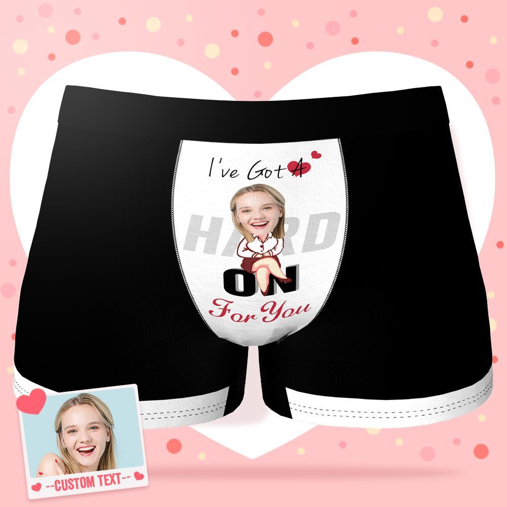 Custom Face Boxer Shorts Personalized Photo Boxer Shorts Valentine's Day Gifts - I've got a heart