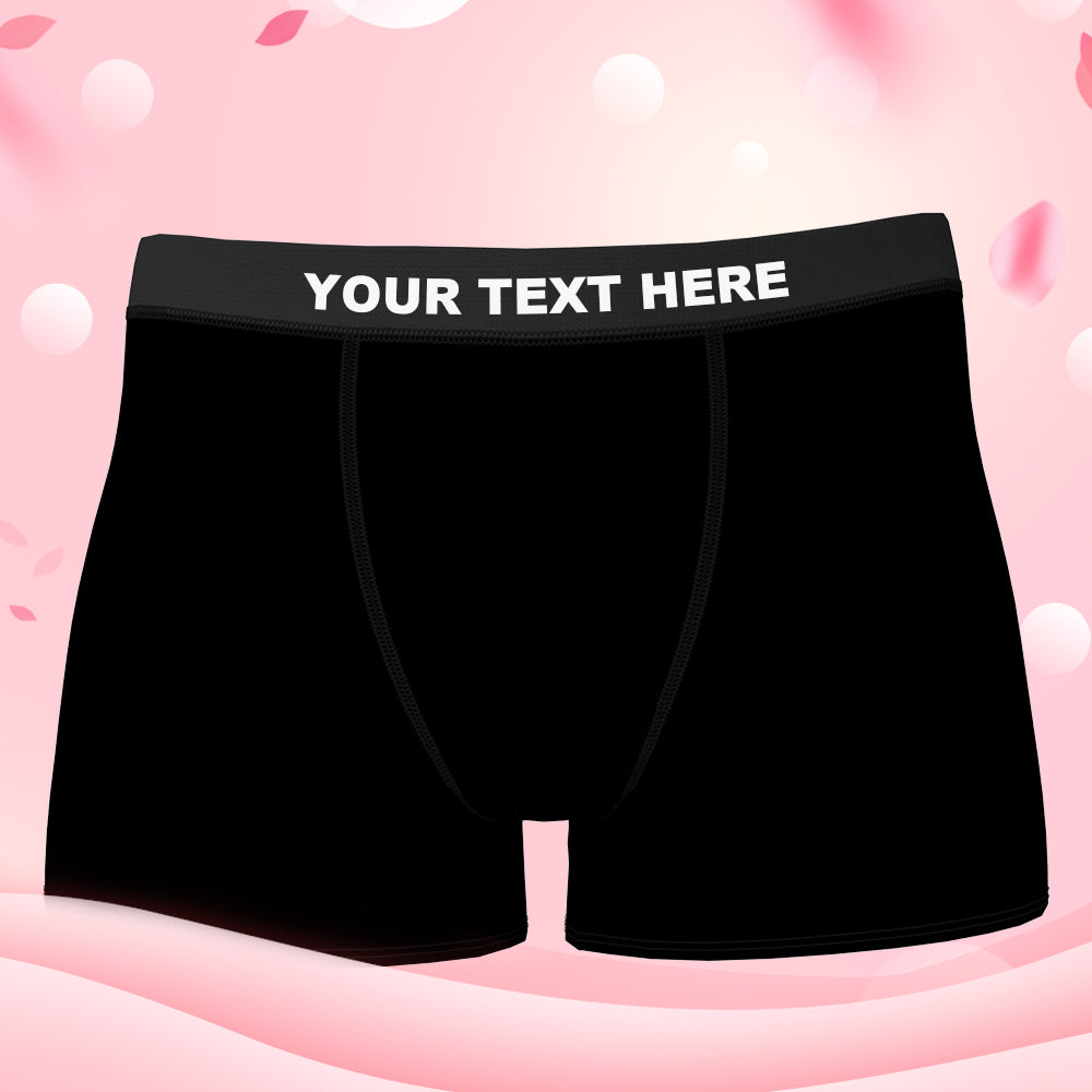 Custom Face Boxer Shorts Personalized Underwear for Boyfriend - My Girlfriend is watching you