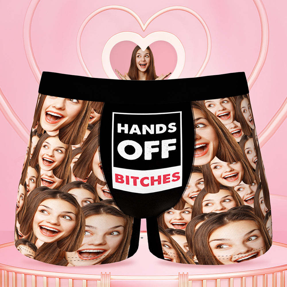 Custom Face Boxer Shorts Personalized Photo Boxer Shorts Romantic Valentine's Day Gifts for Him