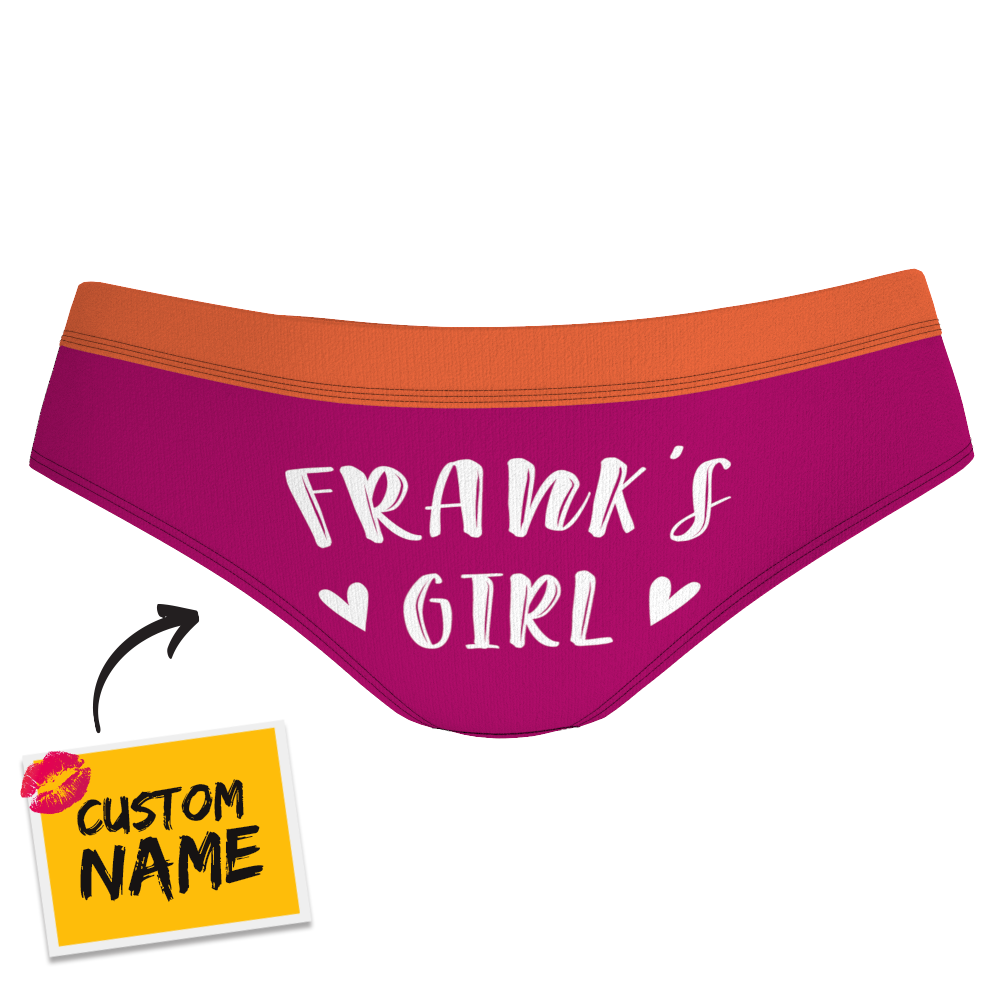 Women's Custom Face Colorful Panties - GIRL