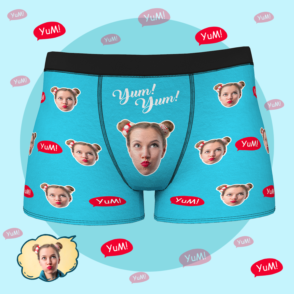 Custom Face Boxer Shorts - Yum