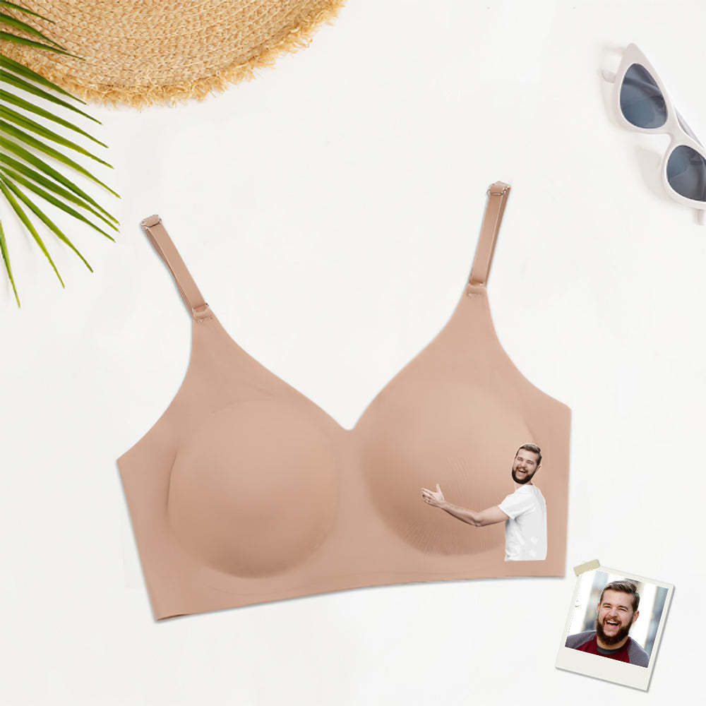 Custom Face Women Seamless Lingerie Personalized Women's Camisole Underwear Boyfriend's Hug