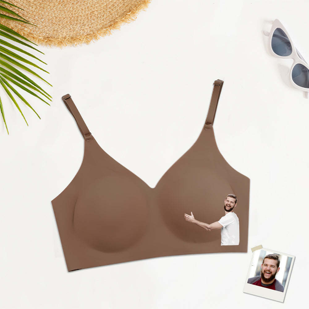 Custom Face Women Seamless Lingerie Personalized Women's Camisole Underwear Boyfriend's Hug