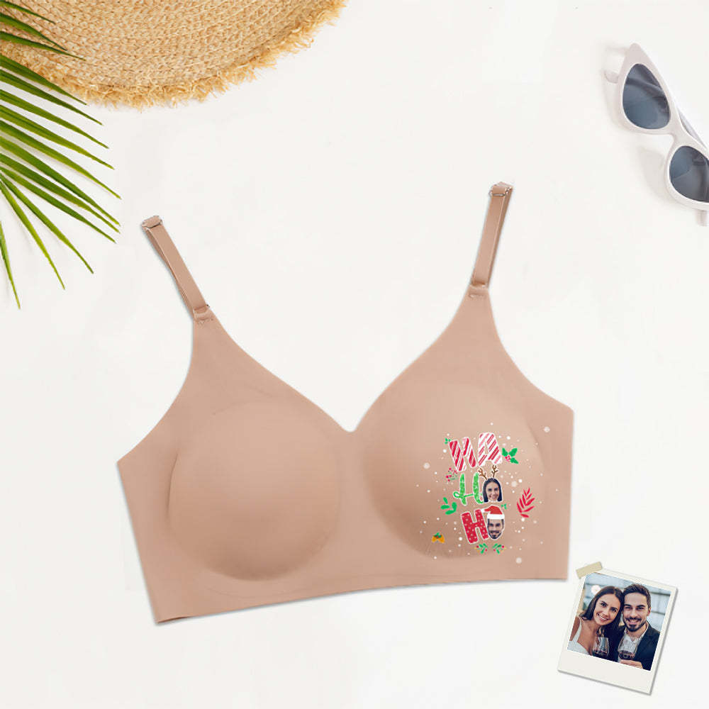 Custom Face Women Seamless Lingerie Personalized Women's Camisole Underwear Christmas Gift