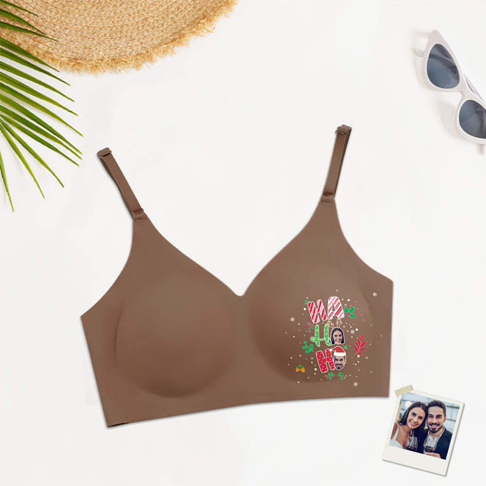 Custom Face Women Seamless Lingerie Personalized Women's Camisole Underwear Christmas Gift