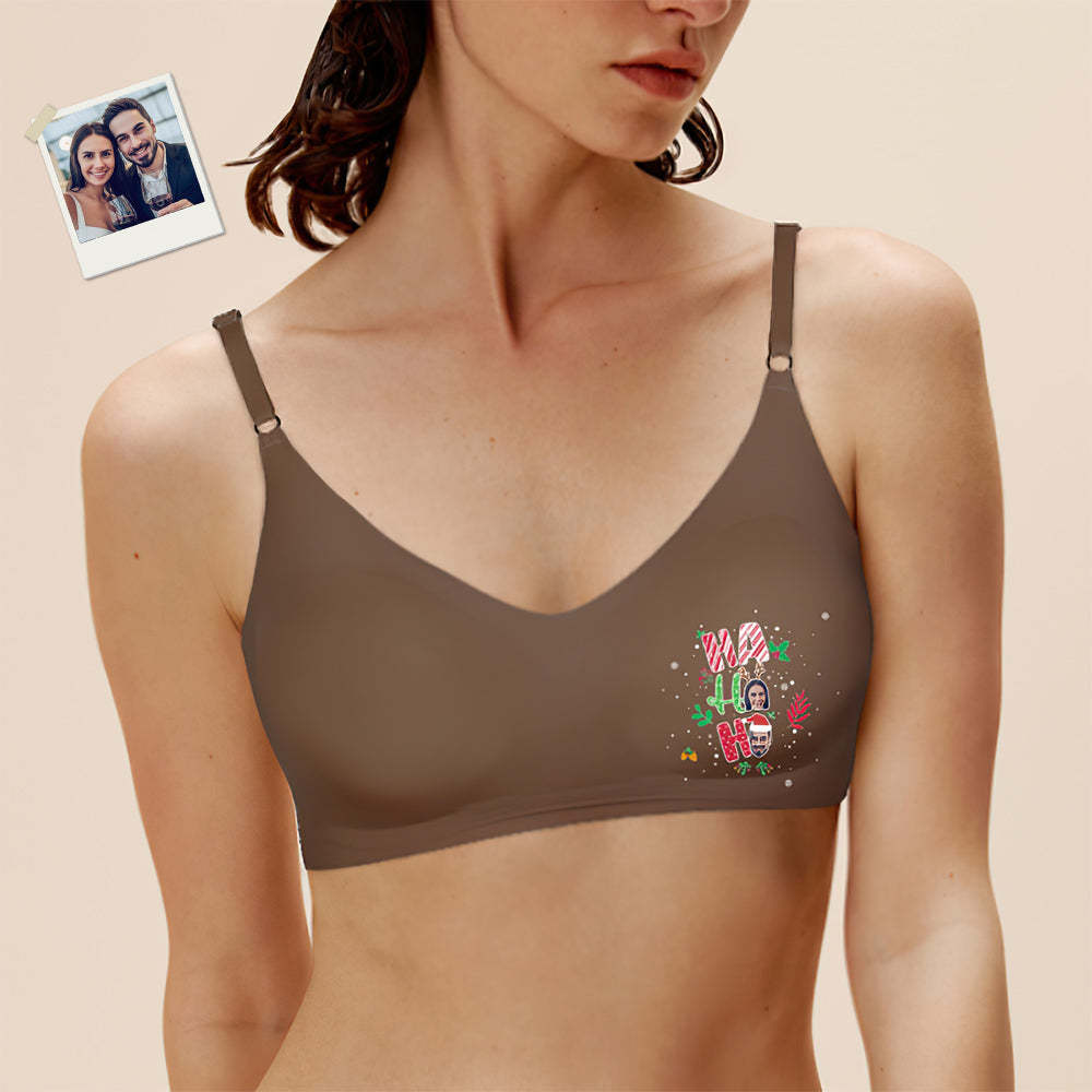 Custom Face Women Seamless Lingerie Personalized Women's Camisole Underwear Christmas Gift