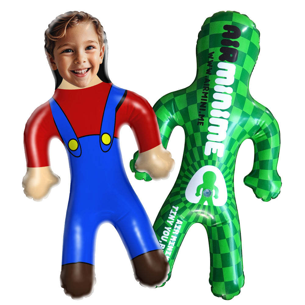 Custom Inflatable Minime Balloon With Face Personalized Blow Up Dolls for Super Him/Kids - SantaSocks