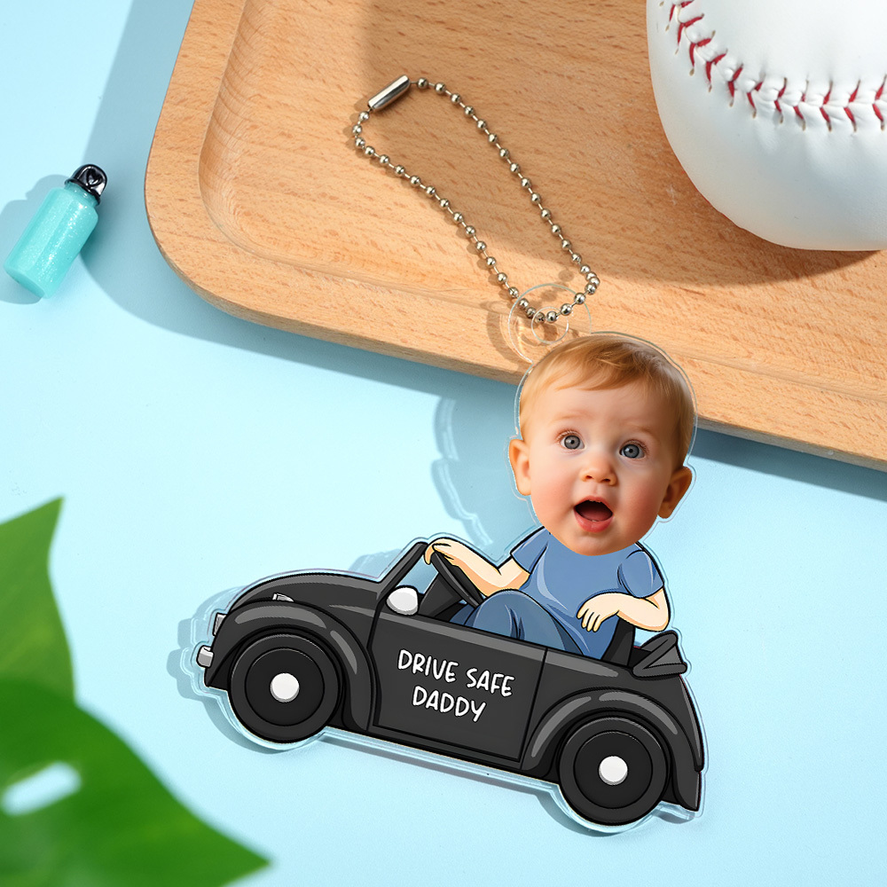 Custom Photo A Baby Makes Love Stronger - Family Personalized Custom Car Ornament - Acrylic Custom Shaped - Gift For Family Members