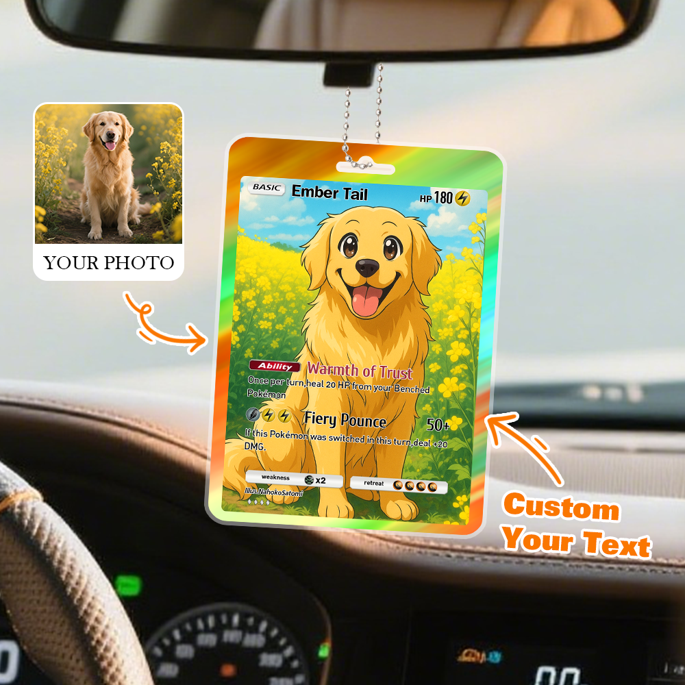 Custom Anniversary Gift For Couple Custom Photo Cartoon Car Ornament Hanging Gift For Boyfriend Husband - SantaSocks